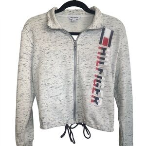 Tommy Hilfiger Heathered Zip-Up with Logo
